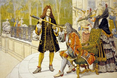 Louis XIV and Jacques Cassini by Maurice Leloir